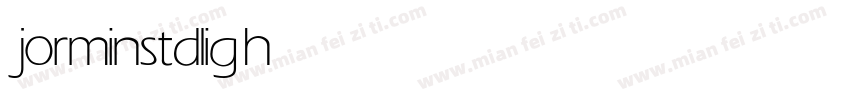jorminstd light字体转换